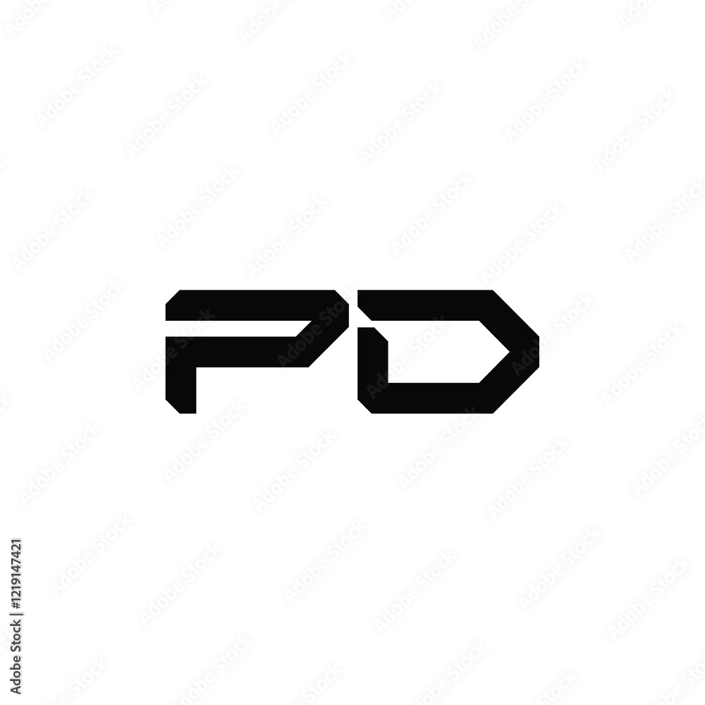 PD monogram logo design letter text name symbol monochrome logotype alphabet character simple logo PD monogram logo design letter text name symbol monochrome logotype alphabet character simple logo