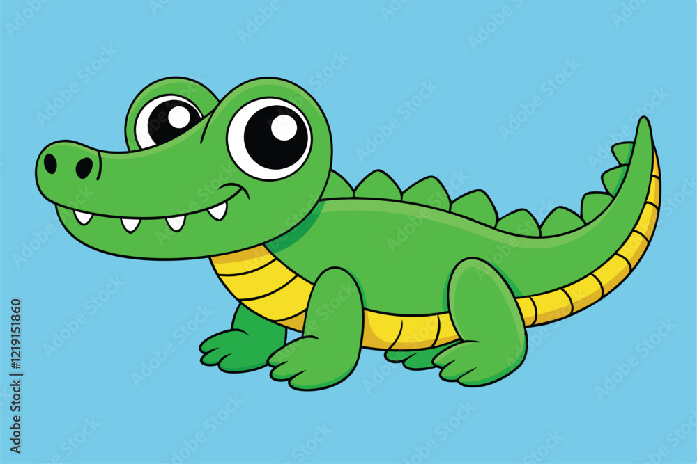 Obraz premium Cute animal Vector art in Illustration on a White Background