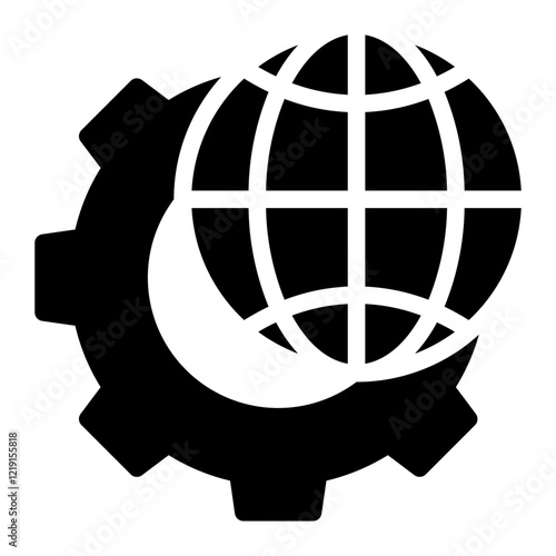 digitalization glyph icon