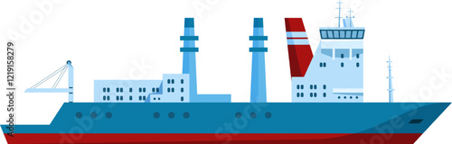 Large cargo ship sailing across the sea, delivering goods to ports worldwide, highlighting the significance of global trade and the complexities of maritime transport