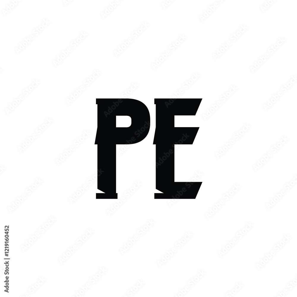 PE monogram logo design letter text name symbol monochrome logotype alphabet character simple logo PE monogram logo design letter text name symbol monochrome logotype alphabet character simple logo