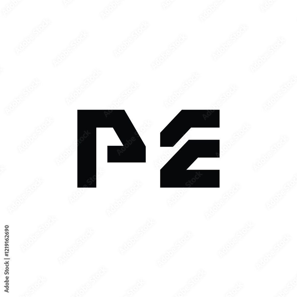 PE monogram logo design letter text name symbol monochrome logotype alphabet character simple logo PE monogram logo design letter text name symbol monochrome logotype alphabet character simple logo