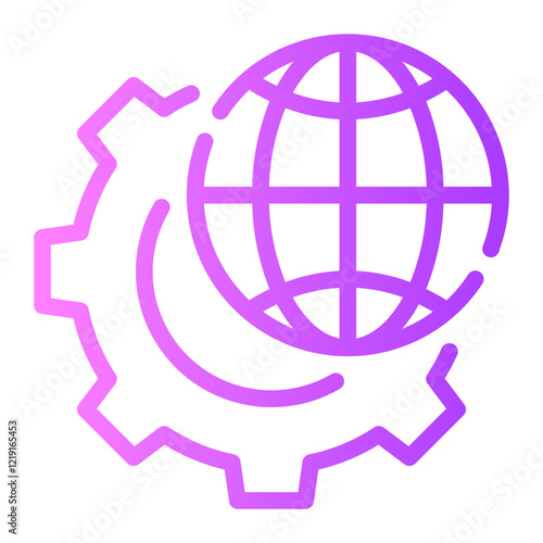digitalization gradient icon