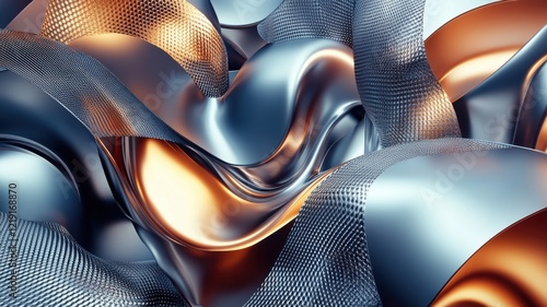 A flowing abstract composit...