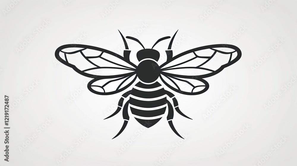 an outline bee an outline bee