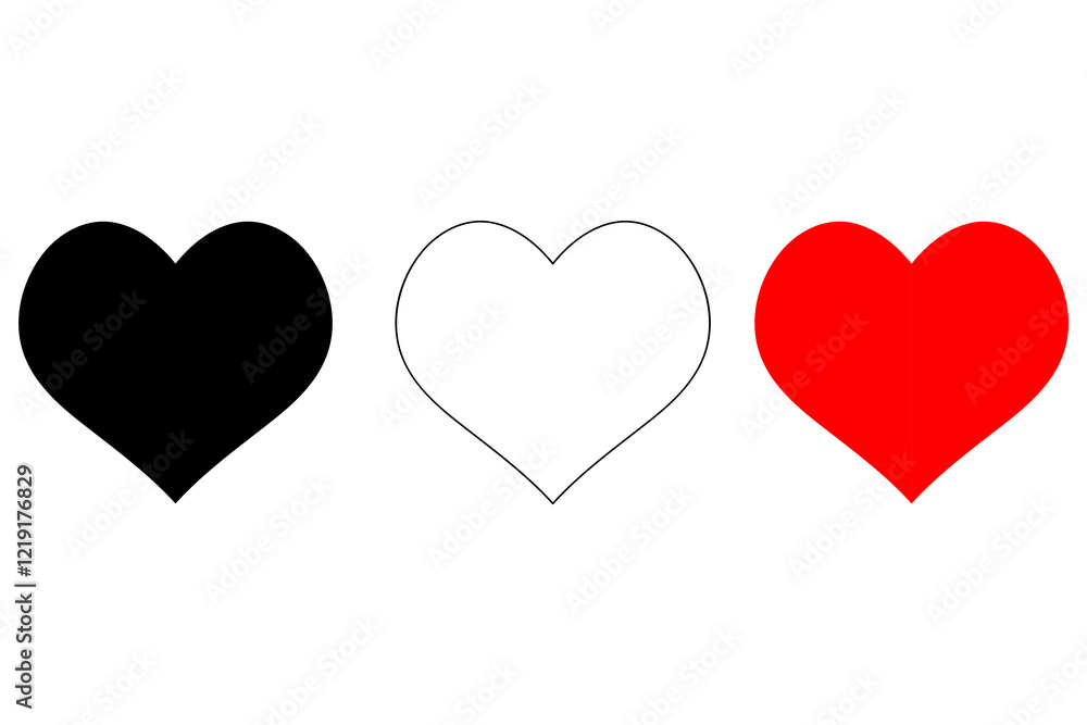 Red heart Shape icon silhouette vector illustration
Red heart Shape icon silhouette vector illustration