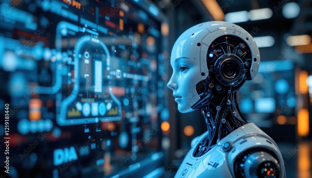 Fototapeta premium AI in human resources for recruitment automation