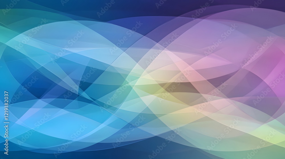 Abstract Pastel Wave Background Soft Color Gradient Overlay