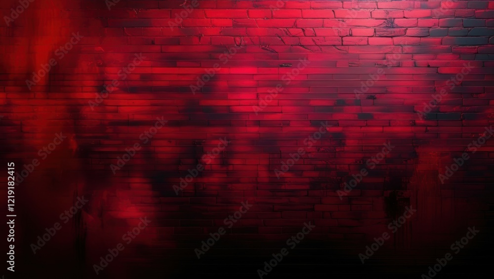 dark red brick wall, moody atmosphere, dramatic lighting, textured surface, shadowy corners, urban backdrop, grungy aesthetic, deep crimson hues, ominous ambiance, noir-style illumination, weathered b dark red brick wall, moody atmosphere, dramatic lighting, textured surface, shadowy corners, urban backdrop, grungy aesthetic, deep crimson hues, ominous ambiance, noir-style illumination, weathered b