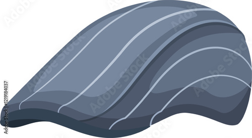 Stylish gray flat cap with thin stripes enhances outfits, embodying classic design and timeless appeal while blending elegance with vintage charm in men s fashion