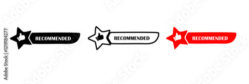 Customer satisfaction vector icon. Customer recommendation vector signs. Recommendation vector icon