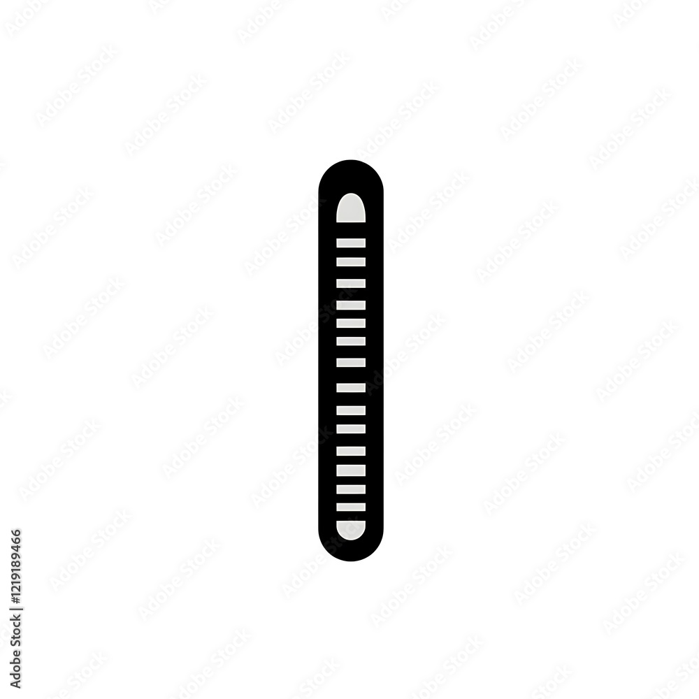 Simple black and white thermometer graphic design Simple black and white thermometer graphic design