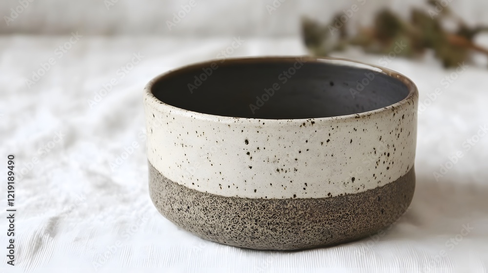Speckled Ceramic Bowl, Handmade Pottery, Two Tone Speckled Ceramic Bowl, Handmade Pottery, Two Tone
