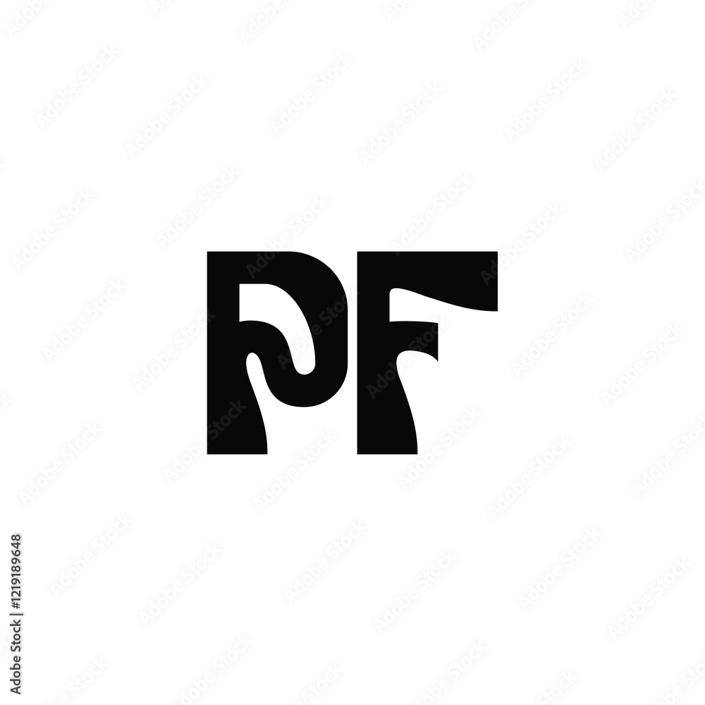 PF monogram logo design letter text name symbol monochrome logotype alphabet character simple logo PF monogram logo design letter text name symbol monochrome logotype alphabet character simple logo