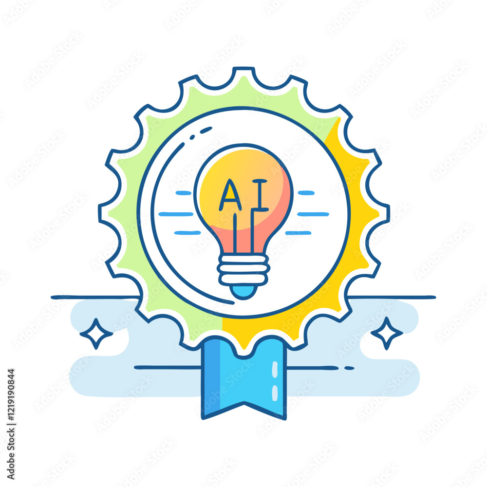 ai innovation badge icon, ai innovation badge vector illustration-simple illustration of ai innovation badge, perfect for ai innovation badge logos and icons ai innovation badge icon, ai innovation badge vector illustration-simple illustration of ai innovation badge, perfect for ai innovation badge logos and icons