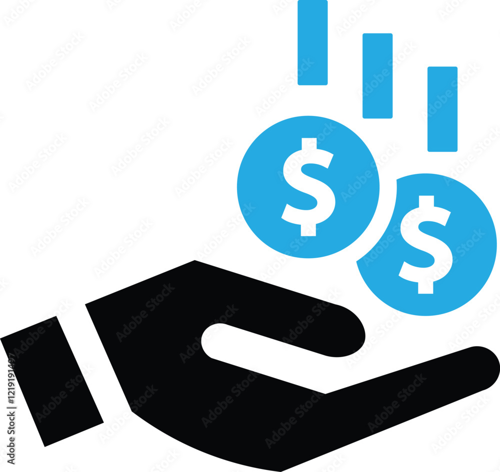 Finance icon, financial goal, profit, budget, mutual fund, earning money and revenue icon Finance icon, financial goal, profit, budget, mutual fund, earning money and revenue icon