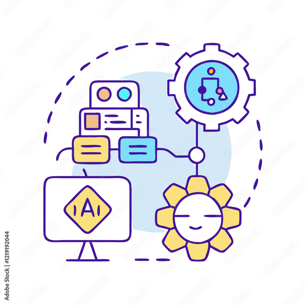 ai workflow automation icon, ai workflow automation vector illustration-simple illustration of ai workflow automation, perfect for ai workflow automation logos and icons ai workflow automation icon, ai workflow automation vector illustration-simple illustration of ai workflow automation, perfect for ai workflow automation logos and icons