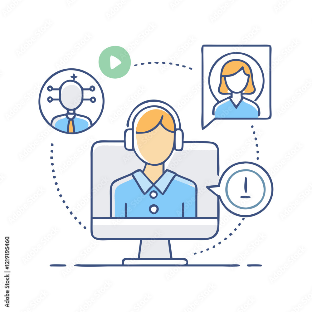 virtual assistant icon, virtual assistant vector illustration-simple illustration of virtual assistant, perfect for virtual assistant logos and icons virtual assistant icon, virtual assistant vector illustration-simple illustration of virtual assistant, perfect for virtual assistant logos and icons