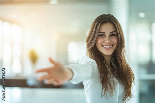 Free Download a professional woman engaging with a glowing holographic interface, emphasizing advanced technology and sleek design. - GFXLoad