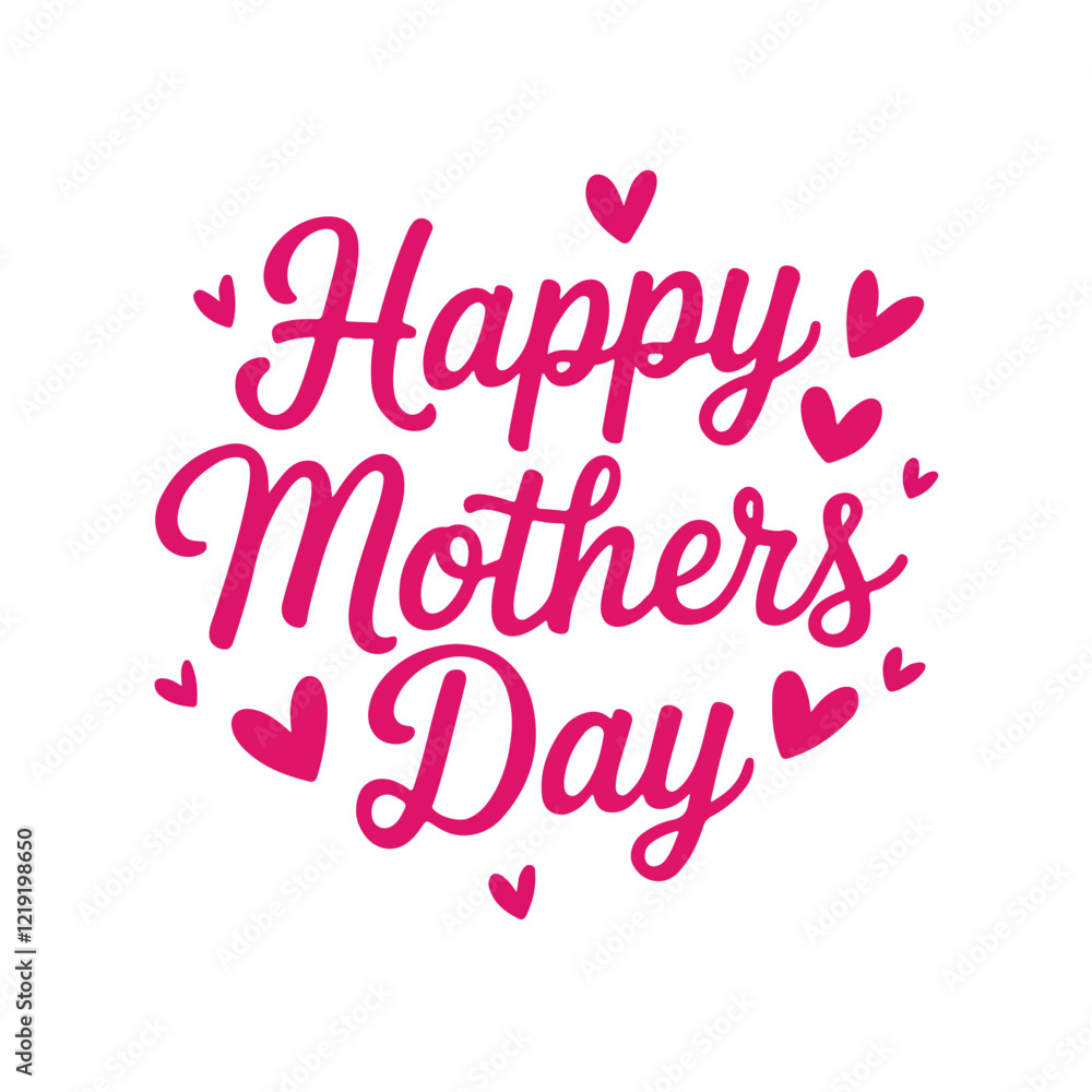 Happy Mothers Day Floral Background with Flat Design Illustration Happy Mothers Day Floral Background with Flat Design Illustration