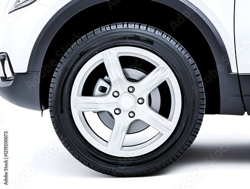 Car wheel showcase automotive workshop image series indoor environment close-up view vehicle maintenance concept