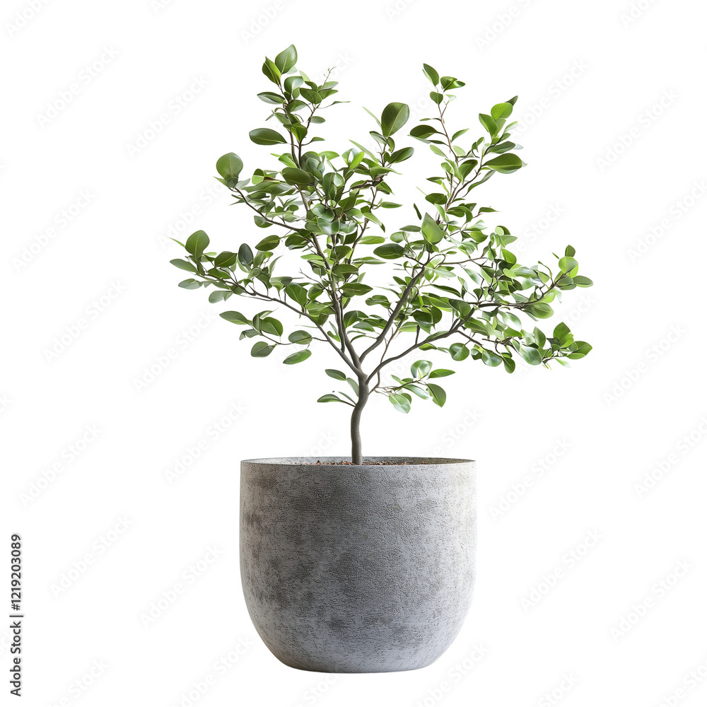 A small green plant in a textured pot , highlighting nature's simplicity. isolated on white background and transparent background. A small green plant in a textured pot , highlighting nature's simplicity. isolated on white background and transparent background.