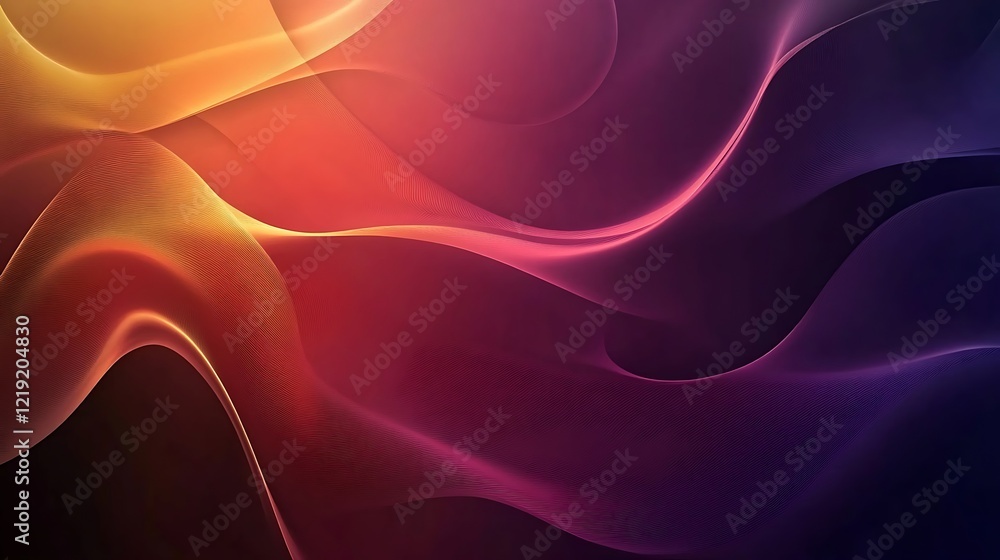 Obraz premium Abstract Orange Purple Wave Background Design