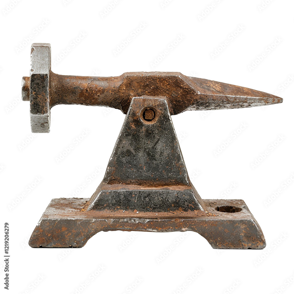 Rusted miniature anvil blacksmithing tool workshop equipment