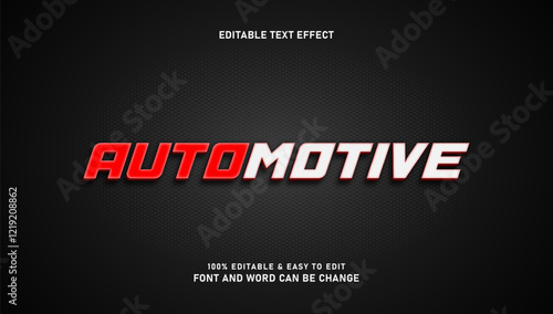 Editable automotive text effects