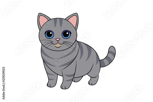 Cute Animal Vector art in Illustration on a White Background