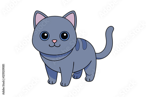 Cute Animal Vector art in Illustration on a White Background