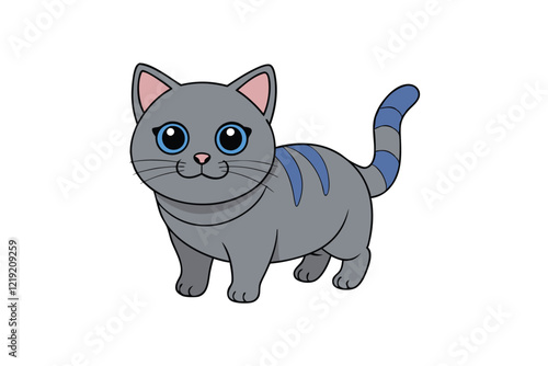 Cute Animal Vector art in Illustration on a White Background