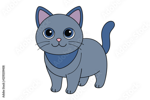 Cute Animal Vector art in Illustration on a White Background