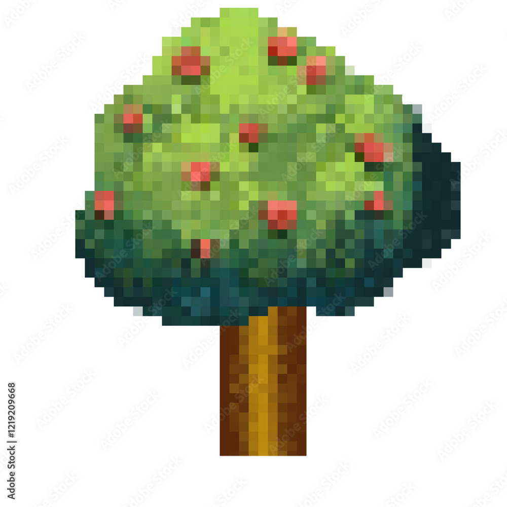 Fototapeta premium tree made of cubes