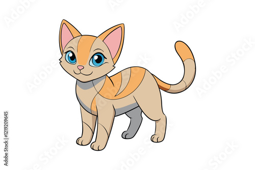 Cute Animal Vector art in Illustration on a White Background