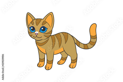 Cute Animal Vector art in Illustration on a White Background