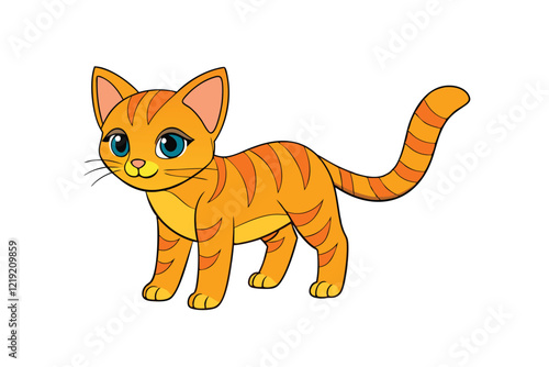 Cute Animal Vector art in Illustration on a White Background