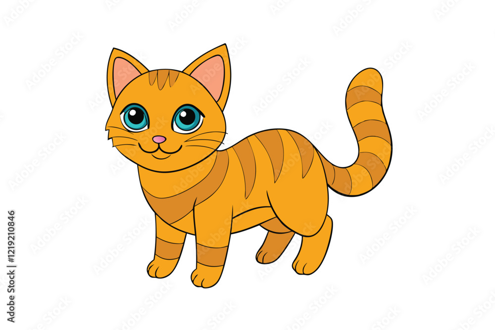Cute Animal Vector art in Illustration on a White Background Cute Animal Vector art in Illustration on a White Background