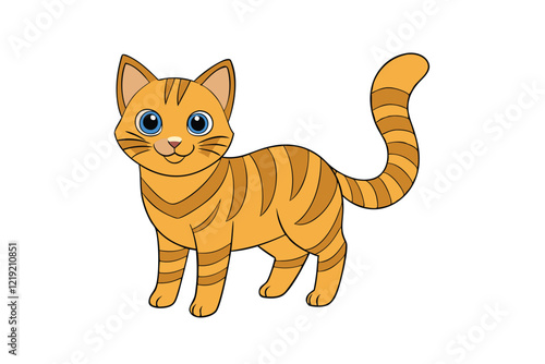 Cute Animal Vector art in Illustration on a White Background