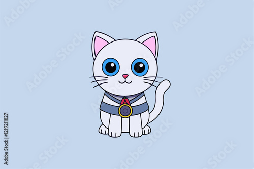 Cute Animal Vector art in Illustration on a White Background