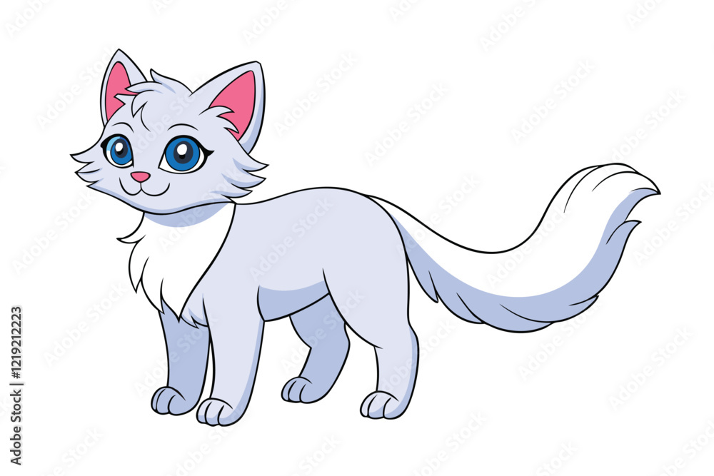 Cute Animal Vector art in Illustration on a White Background Cute Animal Vector art in Illustration on a White Background