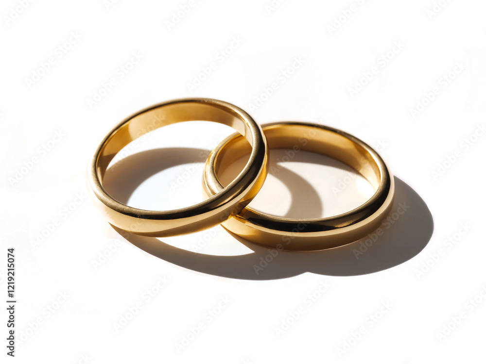 wedding rings on white background wedding rings on white background
