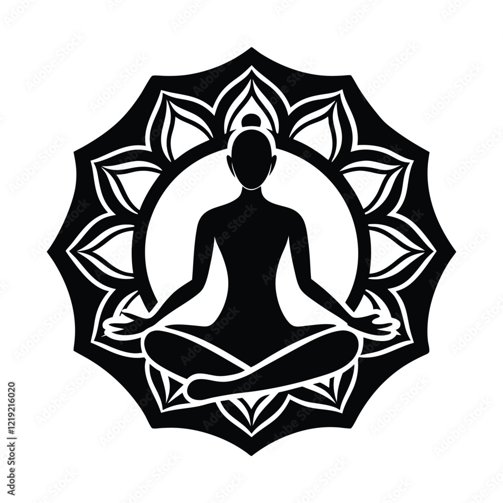 Yoga logo vector style silhouette illustration2.eps Yoga logo vector style silhouette illustration2.eps