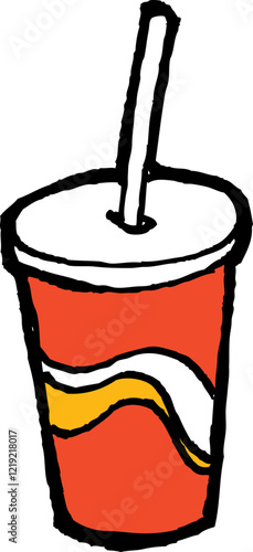 Cup of Soda Hand Drwn