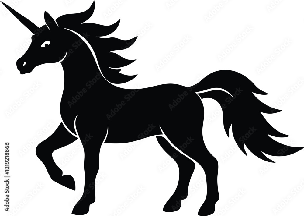 unicorn silhouette vector unicorn silhouette vector