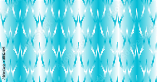 A design resembling frozen ice silhouettes with a gradient of light blue and white, evoking a cool and calming ambiance.