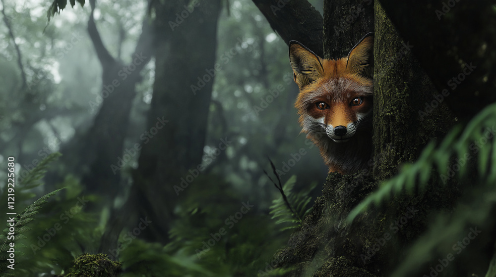 Fototapeta premium fox in the woods