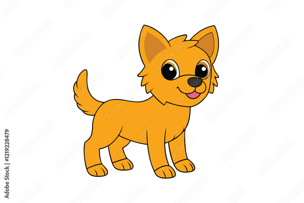 Cute Animal Vector art in Illustration on a White Background Cute Animal Vector art in Illustration on a White Background