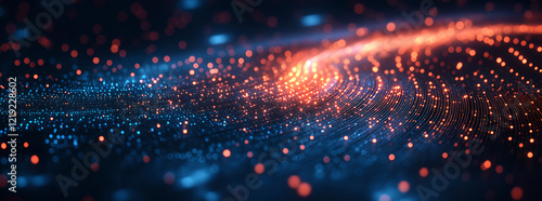 fiber optics background with lots spots