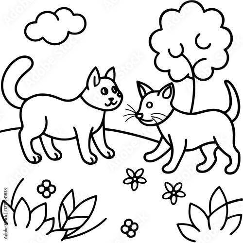 cat and dog